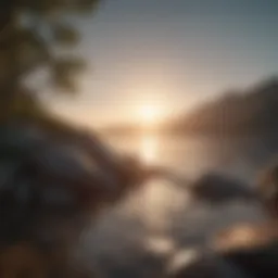 A tranquil landscape representing emotional peace