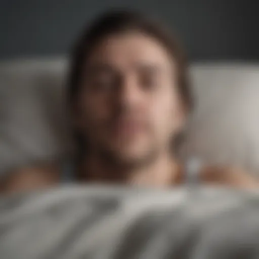 Illustration depicting the impact of nightmares on sleep quality