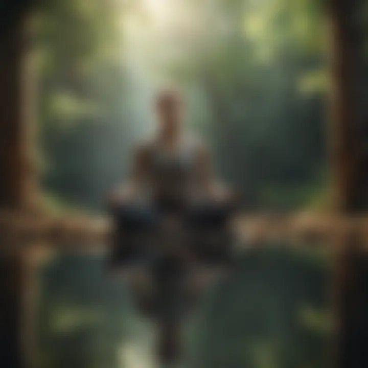 A serene space for mindfulness and meditation
