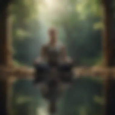 Mindfulness and Meditation for Calmness A serene space for mindfulness and meditation