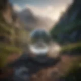 A serene landscape symbolizing peace amidst chaos