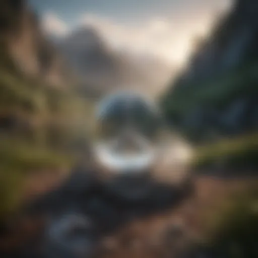 A serene landscape symbolizing peace amidst chaos