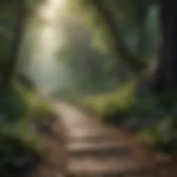 Calm landscape promoting tranquility