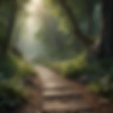 Serenity in Nature: A Path to Inner Peace Calm landscape promoting tranquility