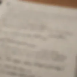 A close-up of a notebook with handwritten notes on depression phrases