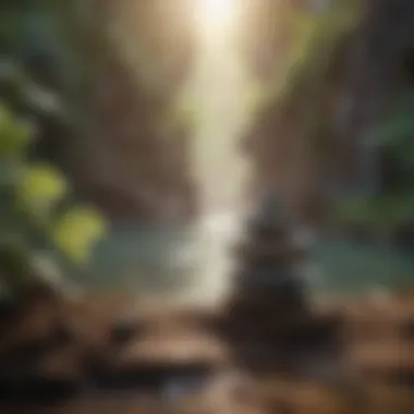 Embarking on the Journey to Wellness Visual of personal growth and wellness journey