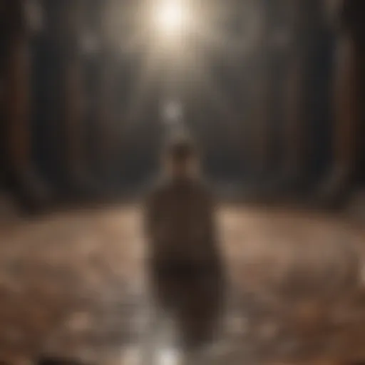 Symbolic representation of overwhelming thoughts