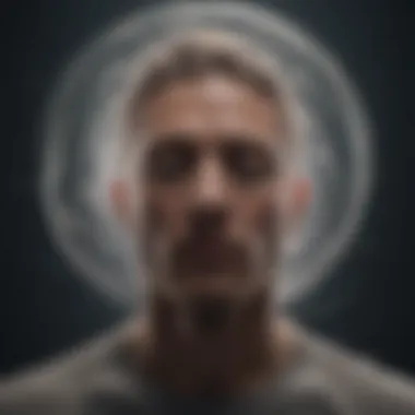 Intrusive Thoughts Manifestation Visual representation of intrusive thoughts swirling in the mind