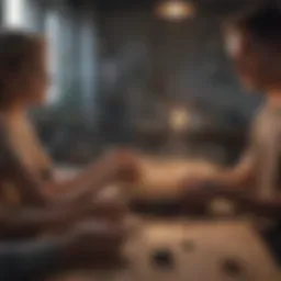 A diverse group engaged in a community service project