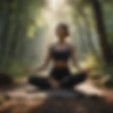 Yoga Integration with Nature Person practicing yoga in nature