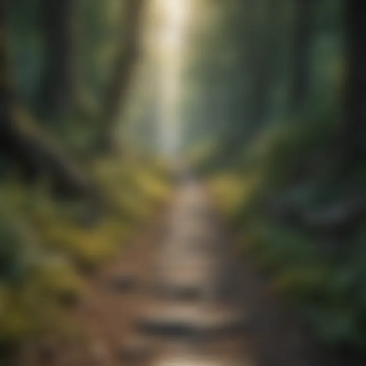 A serene landscape symbolizing mental clarity amidst chaos.