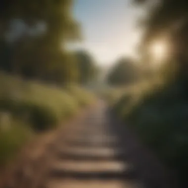 Pathway to Enhanced Self-Worth A pathway leading to a brighter horizon
