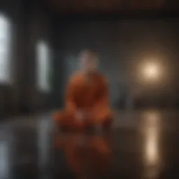 An abstract representation of isolation and self-reflection