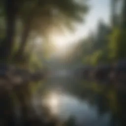 A serene landscape symbolizing inner peace and contemplation