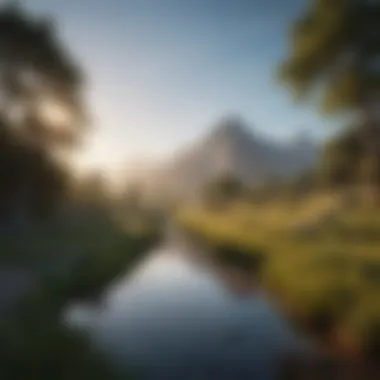 The Essence of Peace in Forgiveness A serene landscape symbolizing peace and tranquility