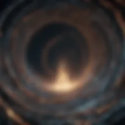 A swirling vortex representing chaotic thoughts