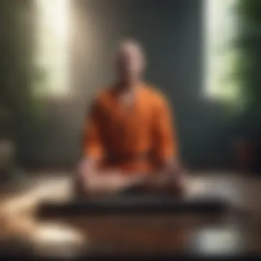 A serene scene of meditation illustrating mindfulness and emotional regulation