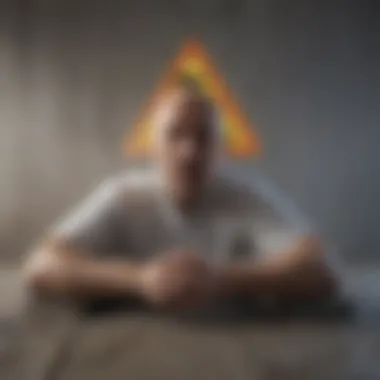 Visual metaphor for stress and anxiety