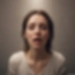 Conceptual illustration of anxiety