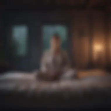 Mindfulness Meditation for Sleep A person meditating in a serene space.