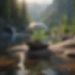 A serene landscape symbolizing inner peace and confidence