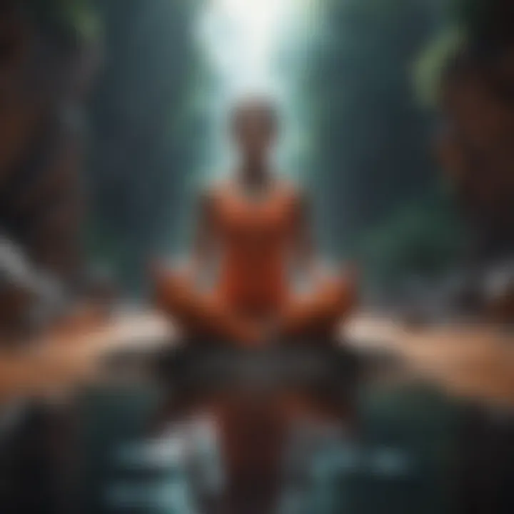 Journey to Self-Acceptance An abstract representation of self-discovery and growth.