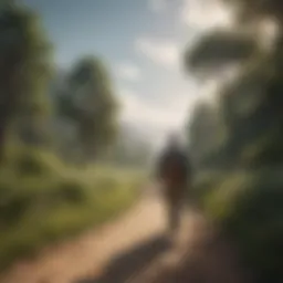 A tranquil landscape symbolizing peace of mind
