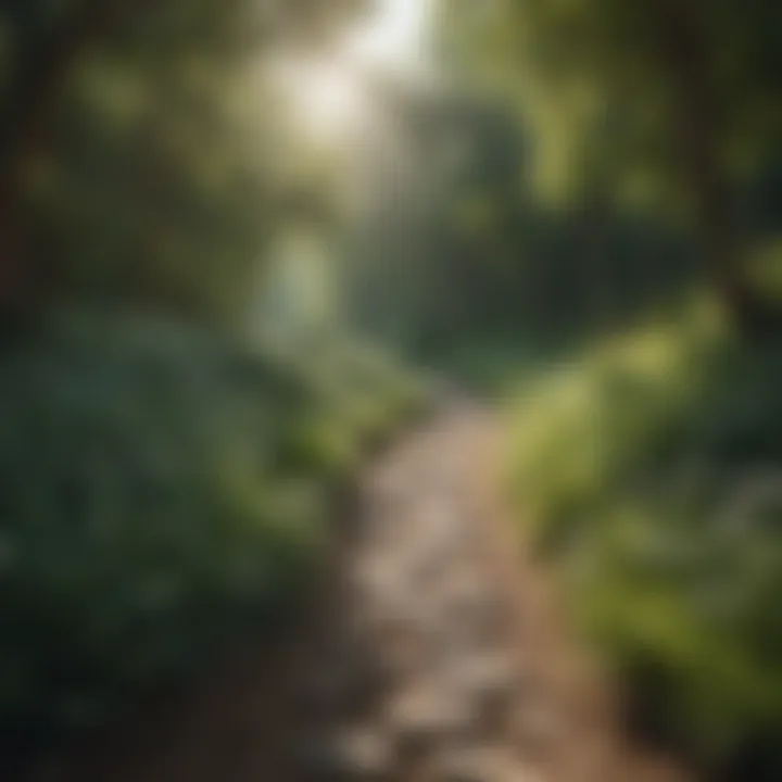 A serene landscape symbolizing tranquility in the search for love