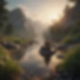 A serene landscape symbolizing inner peace and mindfulness